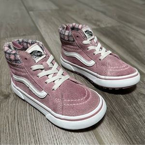 Vans Toddler Sk8-Hi Zip Shoes Pink Size C8